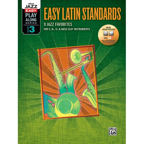 Alfred Jazz Easy PlayAlong Vol 3 Latin Standards Piano Sheet Music