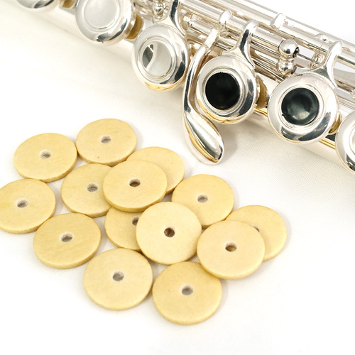 Double Bladder Flute Pad Yellow 18mm Regular Felt 3.5mm Hole