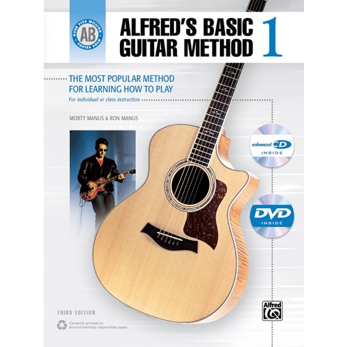 Alfreds Basic Guitar Method 1 3rd Ed Book/DVD/En CD
