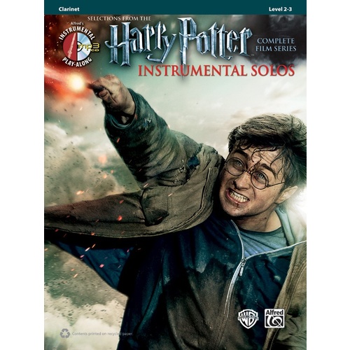 Harry Potter Inst Solos Clarinet Book/CD