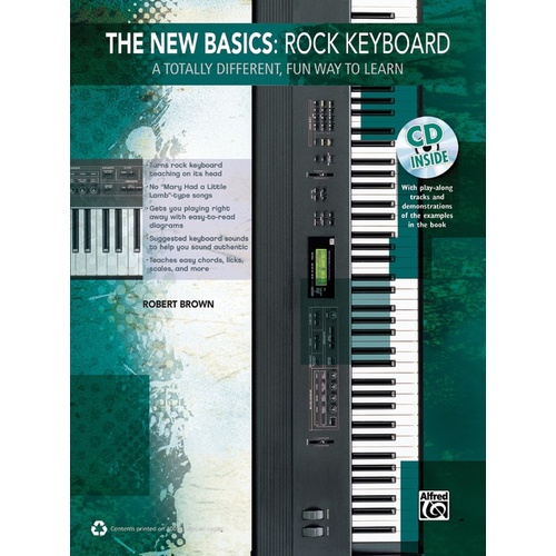 New Basics Rock Keyboard Book with CD