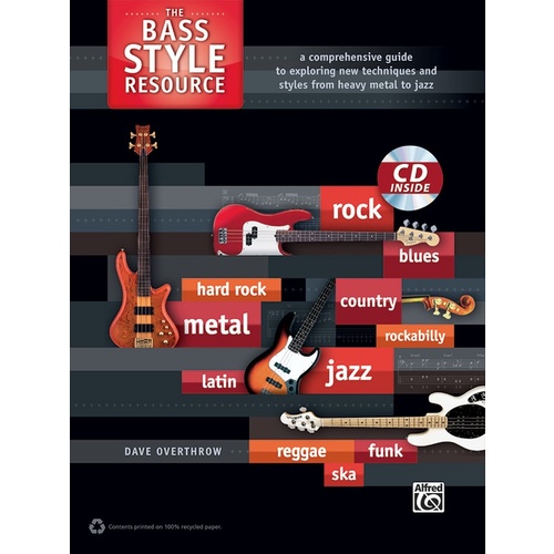 Bass Style Resource Book/CD for Guitar Sheet Music