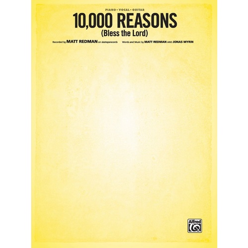 10000 Reasons Bless the Lord PVG Sheet Music