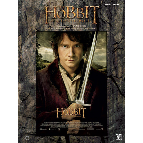 The Hobbit An Unexpected Journey Piano/Vocal Sheet Music Collection