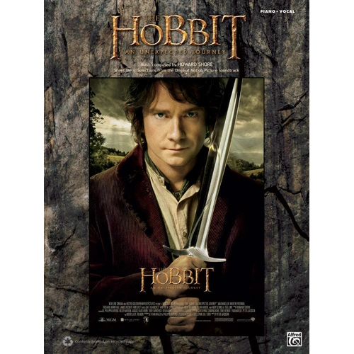 The Hobbit An Unexpected Journey Piano/Vocal Sheet Music Collection