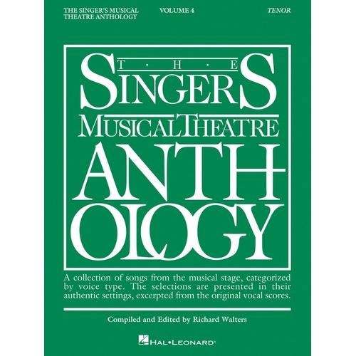 Singers Musical Theatre Anth V4 Tenor (Softcover Book)