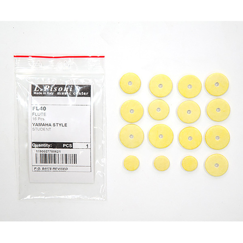 Mypad Italy Flute Pad Set (16pc) for Yamaha Closed Hole Flute with Standard C Foot