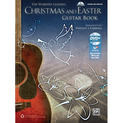 Worship Leaders Christmas and Easter Guitar Sheet Music Book with Hymns and MP3 Recordings
