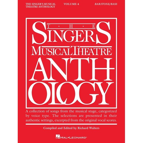 Singers Musical Theatre Anth V4 Bar Bass (Softcover Book)