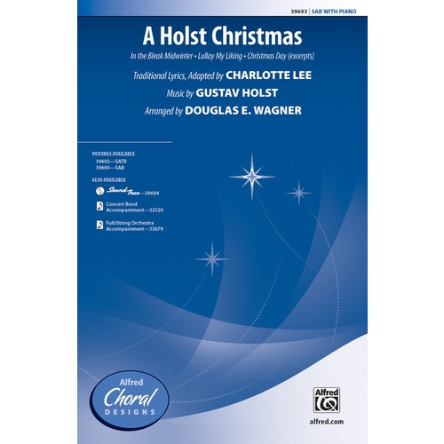 A Holst Christmas SAB Choral Sheet Music 3 Part Mixed