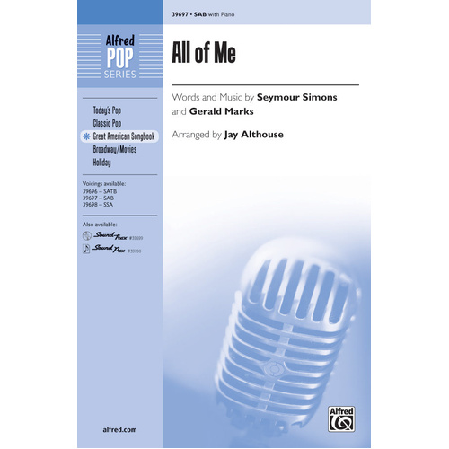 All of Me Choral Sheet Music