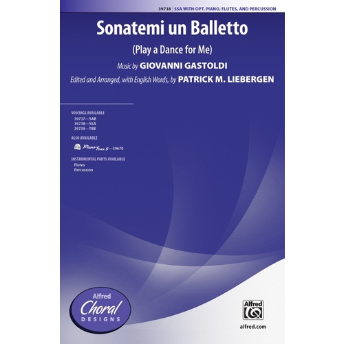 Sonatemi Un Balletto SSA Choral Sheet Music