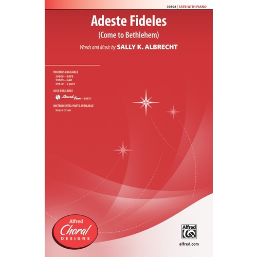 Adeste Fideles SATB Choral Sheet Music