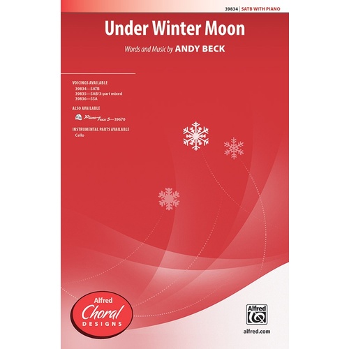 Under Winter Moon SATB Choral Sheet Music