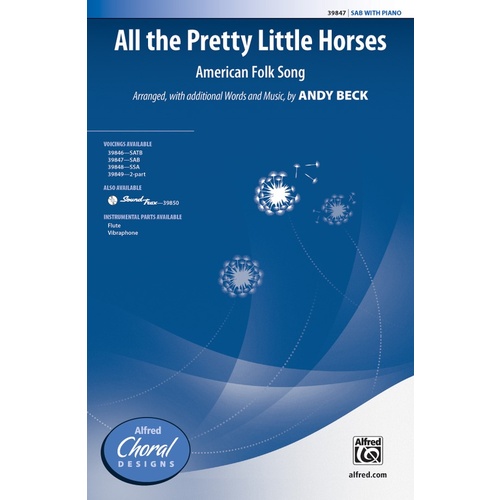 All the Pretty Little Horses SAB Choral Sheet Music