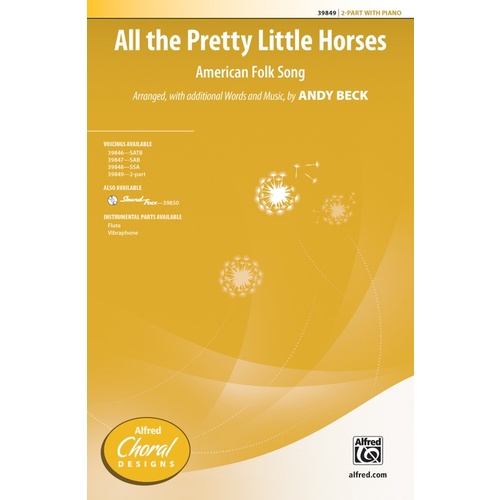 All the Pretty Little Horses SA - Choral Sheet Music