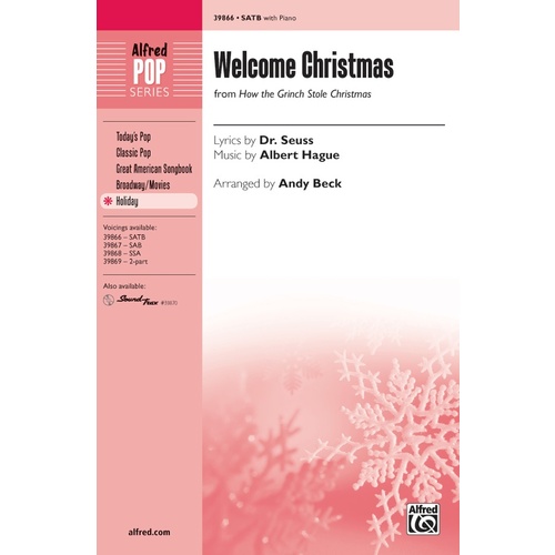 Welcome Christmas SATB Choral Sheet Music