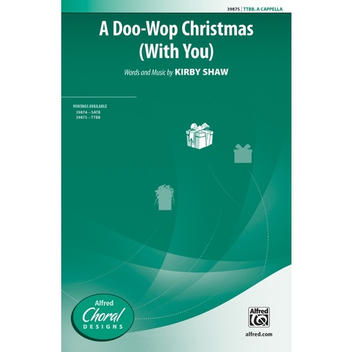 A Doo-Wop Christmas with You TTBB Choral Sheet Music for Male Voices