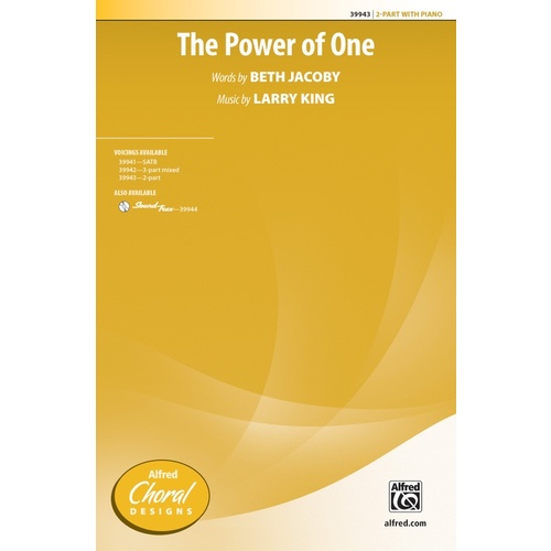 The Power of One SA Choral Sheet Music