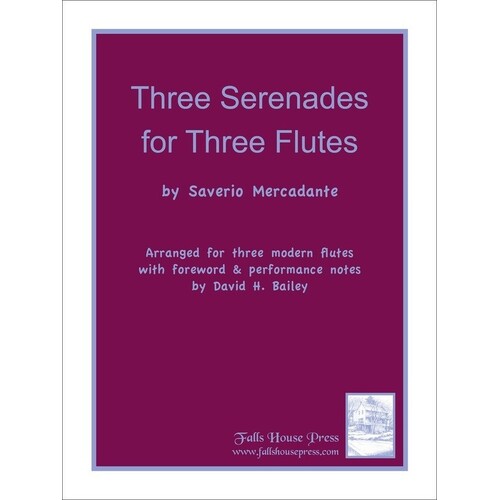 Three Serenades For Three Flutes (Music Score/Parts)