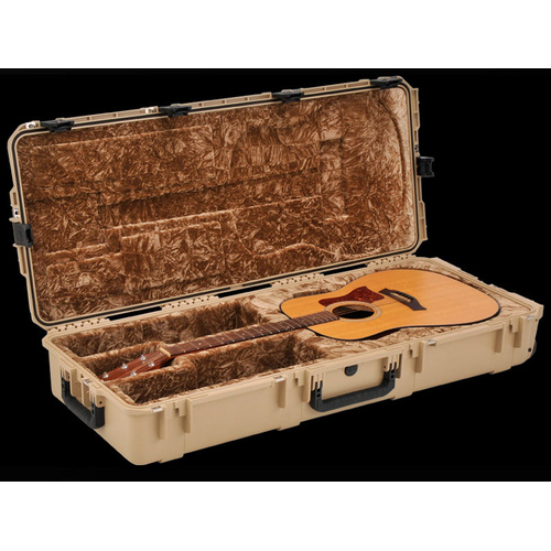 SKB Injection Molded Acoustic Guitar Case Tan 3i-4217-18T Dreadnought Waterproof