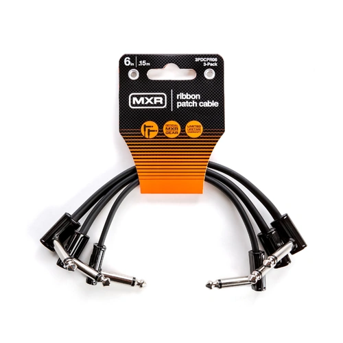 MXR Ribbon Patch Cable 6 Inch - 3 Pack