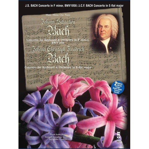 Bach - Piano Concerto F Min Bwv 1056 and E Flat Major Book/2CD (Softcover Book/CD)