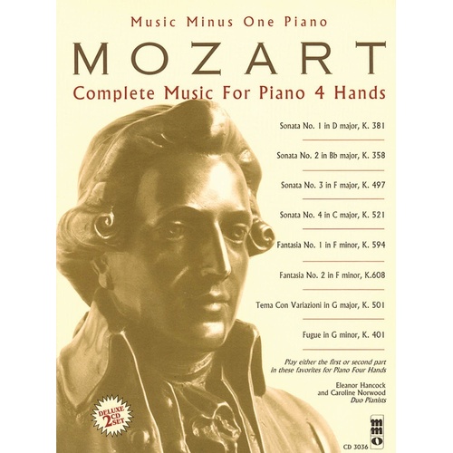 Mozart - Complete Music For Piano 4 Hands Book/2CD (Softcover Book/CD)