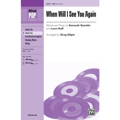 When Will I See You Again SSA Choral Sheet Music