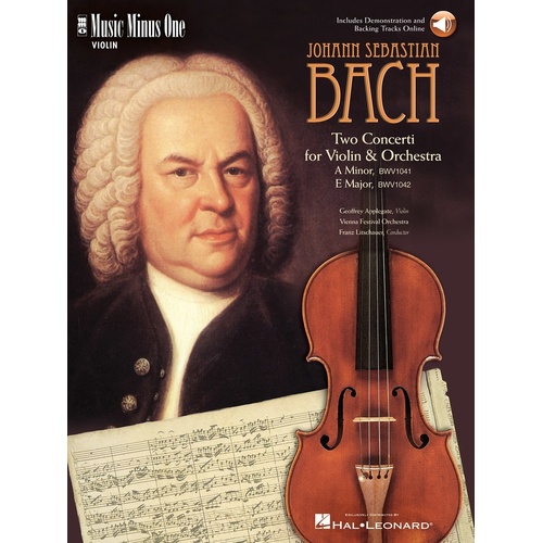 Bach - Violin Concerto No 1 and 2 Bwv 1041/2 Book/2CD (Softcover Book/CD)