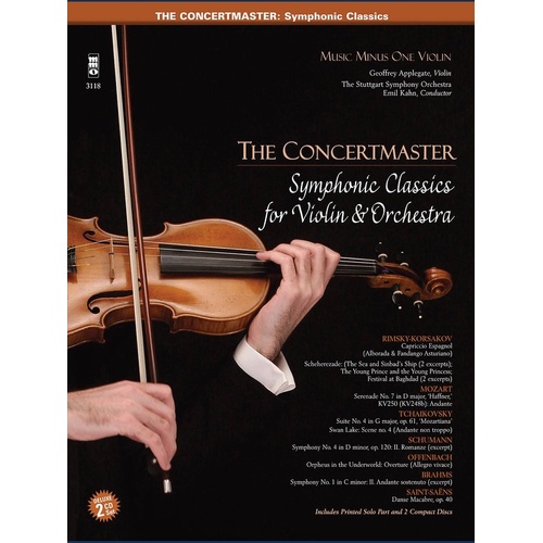 Concertmaster Symphonic Classics Violin Book/CD (Softcover Book/CD)