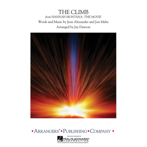 Climb (Hannah Montana) Concert Band Gr 2.5 (Music Score/Parts)