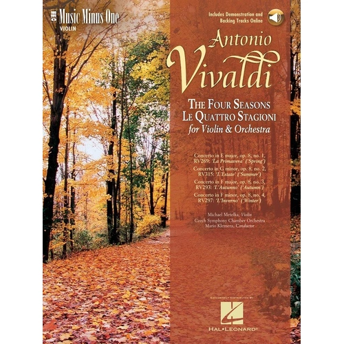 Vivaldi - The Four Seasons Op 8 1-4 Violin/Orch Book with Online Audio Access