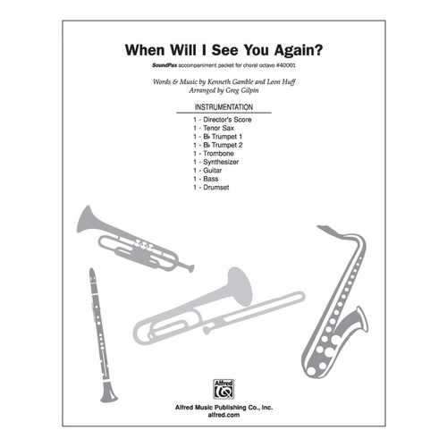 When Will I See You Again Guitar Sheet Music S/PAX