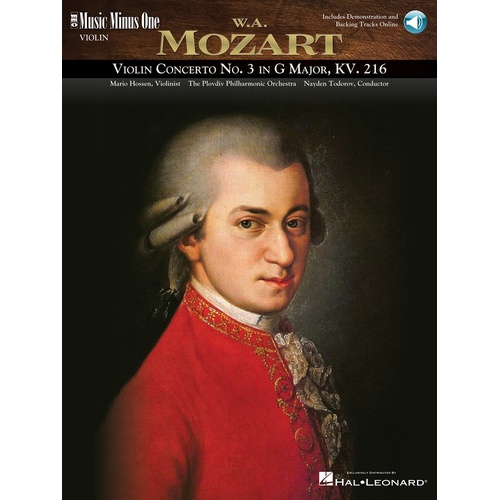 Mozart - Violin Concerto No 3 K 216 Book/CD (Softcover Book/CD)