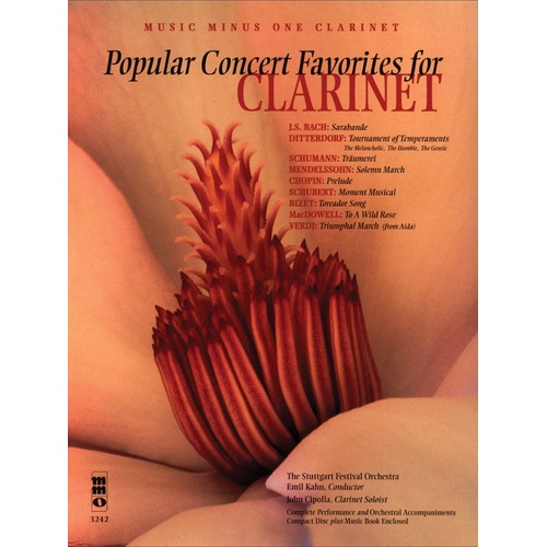 Popular Concert Favorites For Clarinet Book/CD (Softcover Book/CD)