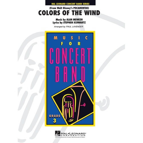 Colors Of The Wind Concert Band 3 Score/Parts (Pod) (Music Score/Parts)