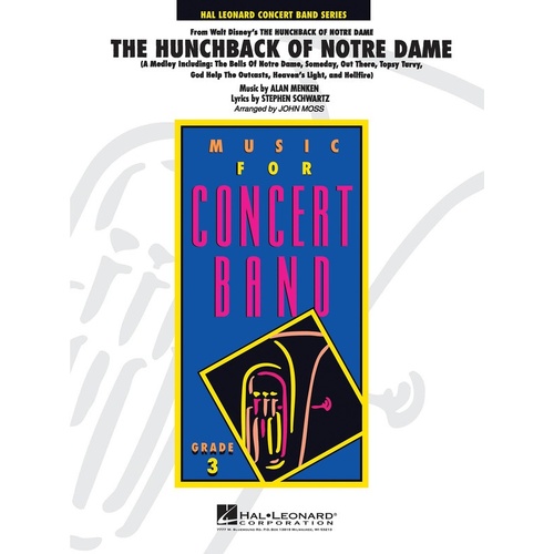 Hunchback Of Notre Dame Medley Concert Band 3 (Music Score/Parts)
