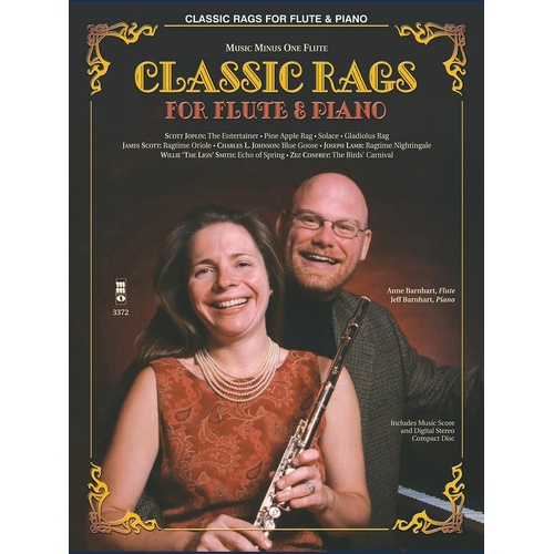 Classic Rags For Flute/Piano Book/CD (Softcover Book/CD)