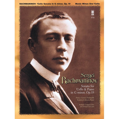 Rachmaninoff - Sonata For Cello Op 19 Book/2CD (Softcover Book/CD)