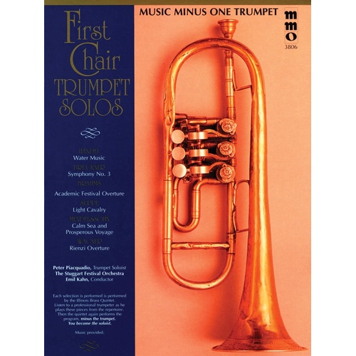 First Chair Trumpet Solos Book/CD (Softcover Book/CD)