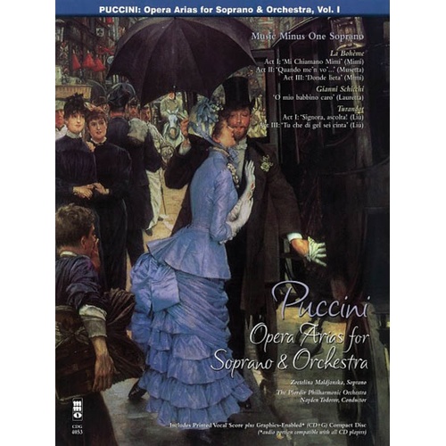 Puccini - Arias For Soprano Vol 1 Book/CD (Softcover Book/CD)