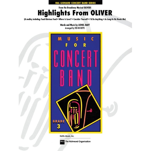 Highlights From Oliver Arr Ricketts Concert Band 3 (Music Score/Parts)