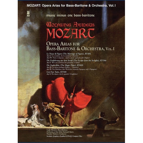 Mozart - Opera Arias Bass Baritone Vol 1 Book/CD (Softcover Book/CD)