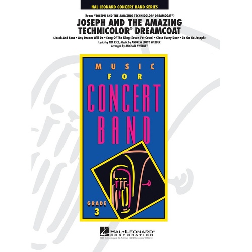 Joseph And The Amazing Tech Dreamcoat Medley Concert Band 3 Score/Parts