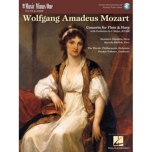 Mozart - Concerto Flute and Harp K 299 Book/3CD (Softcover Book/CD)