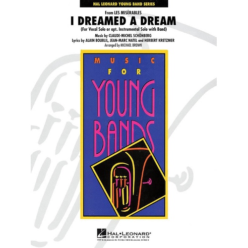 I Dreamed A Dream (Vocal/Inst Solo Feat) Concert Band 3 Score/Parts