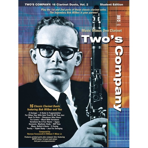 Twos Company 16 Clarinet Duets Book/CD (Softcover Book/CD)
