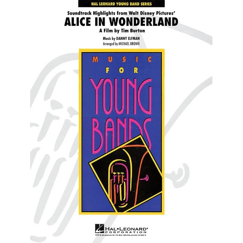 Alice In Wonderland Soundtrack Highlights Concert Band 3 (Music Score/Parts)