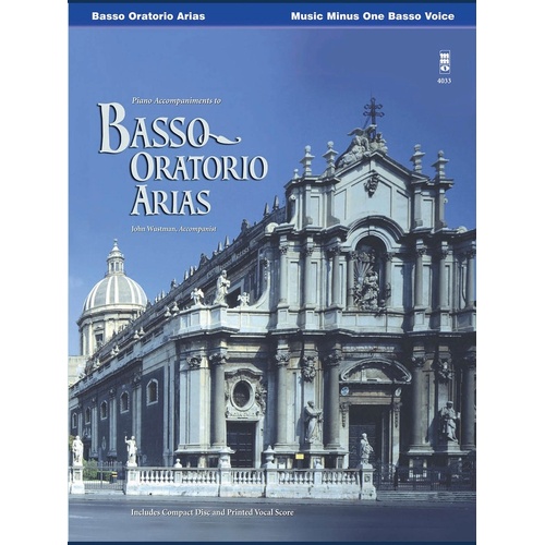 Basso Oratorio Arias Book/CD (Softcover Book/CD)